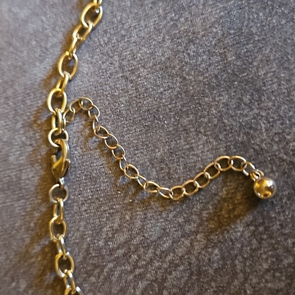 3/$30 Mint Circle Bib Statement Necklace - Picture 7 of 8